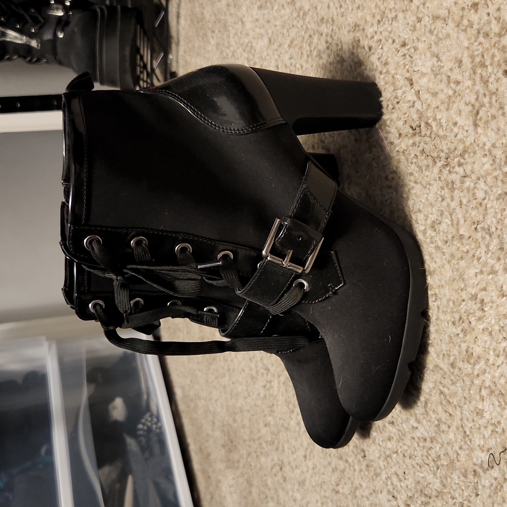 Black Ann Klein Booties